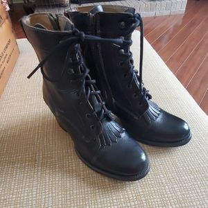 Bed l Stu black leather boots